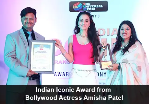 Indian Iconic Business Award from Amisha Patel