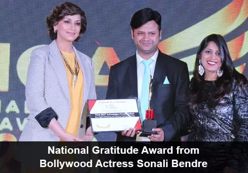 National Gratitute Award from Sonali Bendre