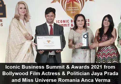Iconic Business Summit Award from Jaya Prada